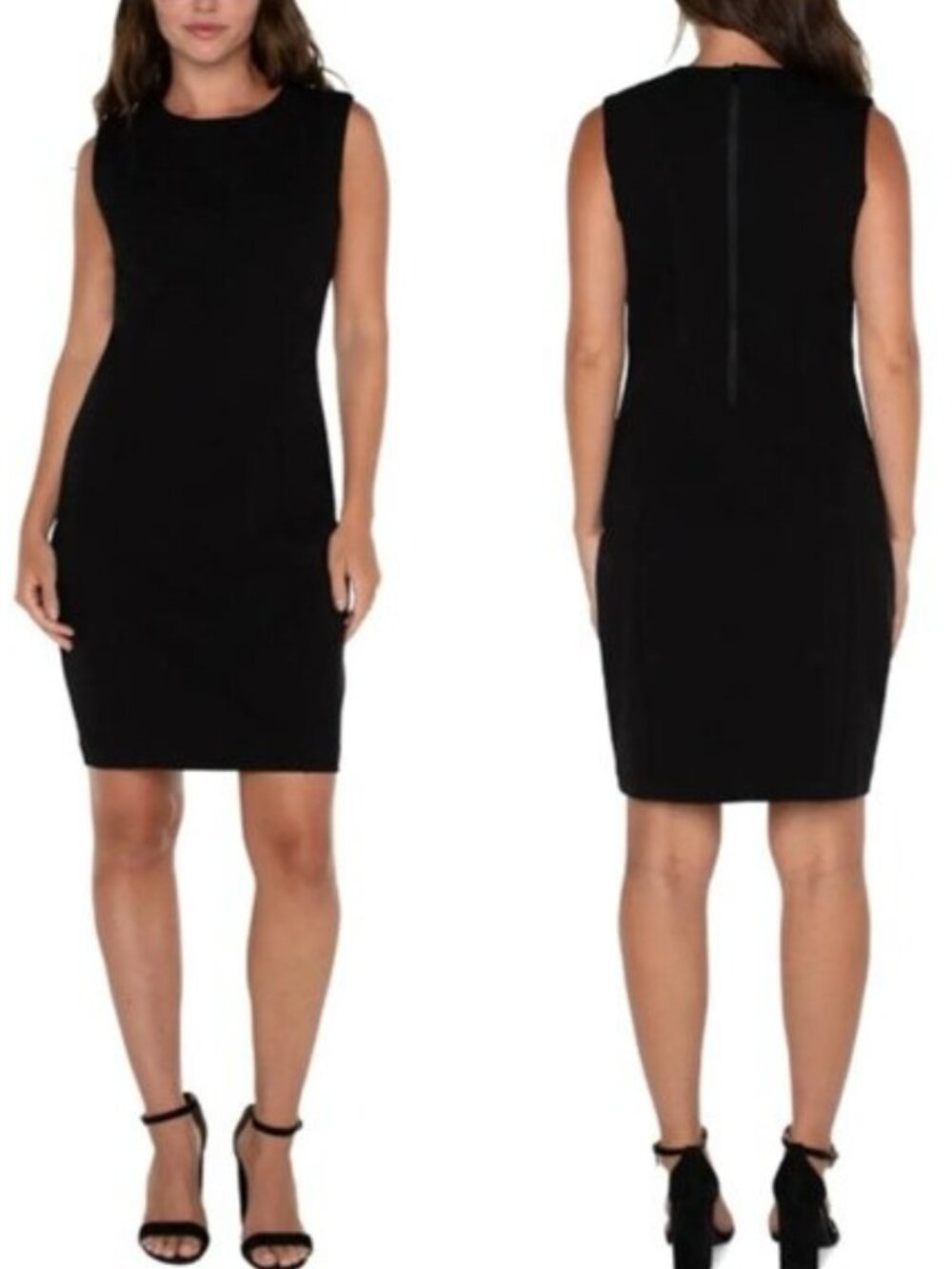 Liverpool Sleeveless Sheath Dress in Black - 12P